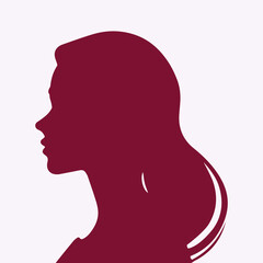 Woman silhouette vector