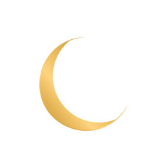 Simple and clean moon icon, great for digital and print designs.