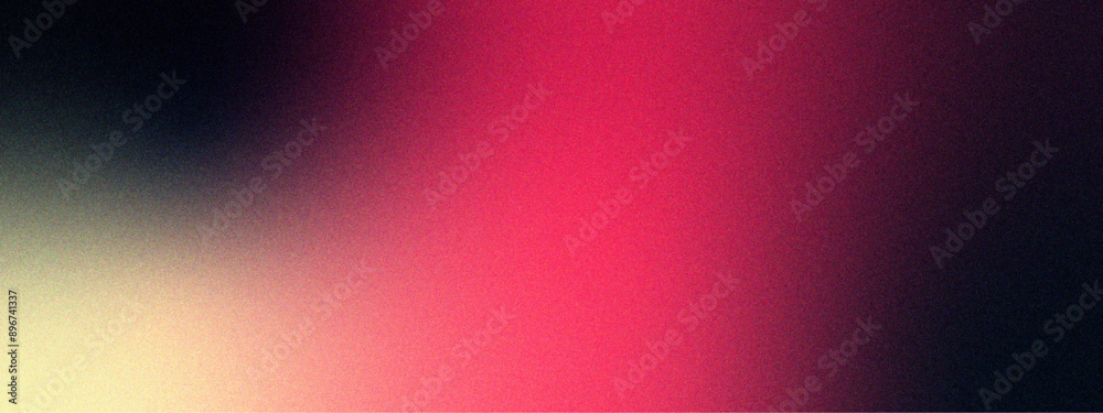 Poster  Elegant Gradient Background with Pink, Cream, and Dark Tones. Luxury Smooth Gradient Background with noise. Glowing grainy gradient background soft light dark backdrop