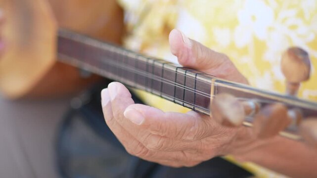  men playing traditional music instrument turkish saz 
