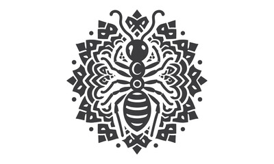Ant mandala design vector art