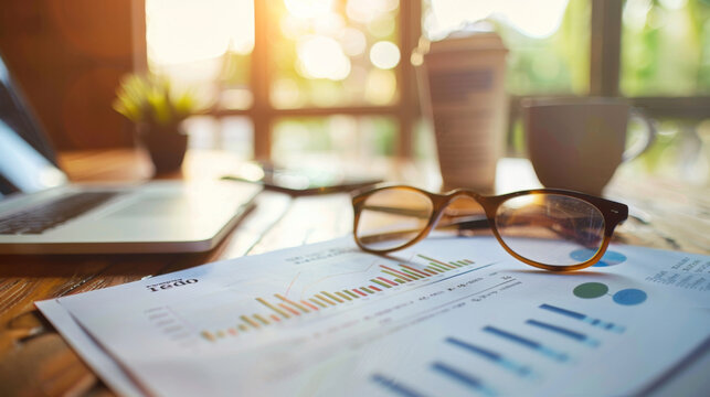 Work report on the table