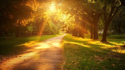 Obraz premium Golden Hour Path