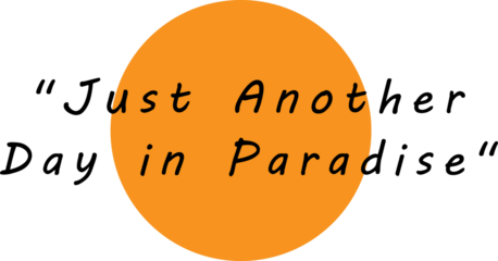 A shirt with "Just Another Day in Paradise" captures a relaxed, carefree vibe. It suggests enjoying life and appreciating the beauty around us, making every day feel like a blissful escape to paradise