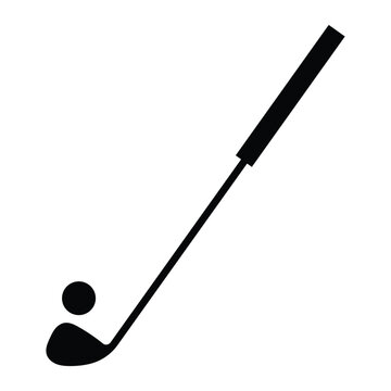 black golf club and ball clip art preview