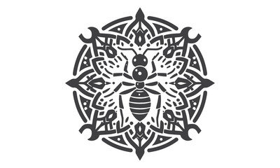 Obraz premium Ant mandala design vector art