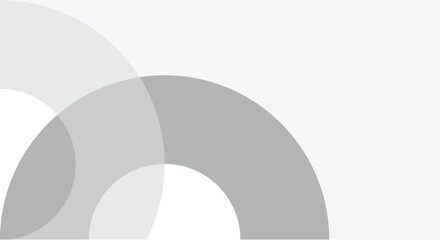 WHITE GRAY BLACK CIRCLE GEOMATRIC SHAPE BACKGROUND FOR WEBBANNER AND CORPORATE BUSINESS PRESENTATION VECTOR DESIGN