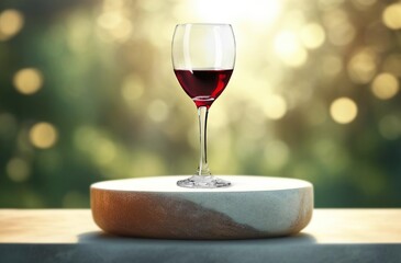 Tasty sweet Wine Pour in glass at vineyard