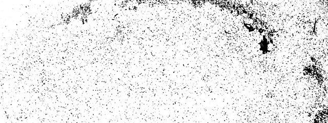 Black grunge or grainy texture isolated on transparent background. Dust overlay texture with grunge effect. Vector illustration.