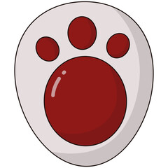 Cute Cartoon Happy Easter Celebration Icon. Vector Illustration.