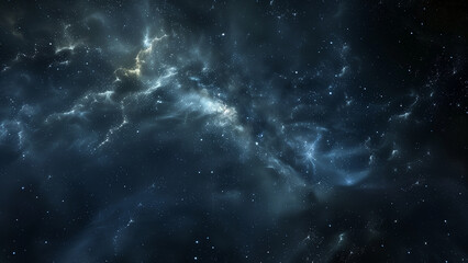 Fototapeta premium Starry night sky. Glowing stars in space. Galaxy background. Beautiful colorful shining stars universe landscape