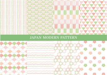 和モダン柄＊シームレスパターンセット春２