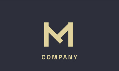 M business logo design