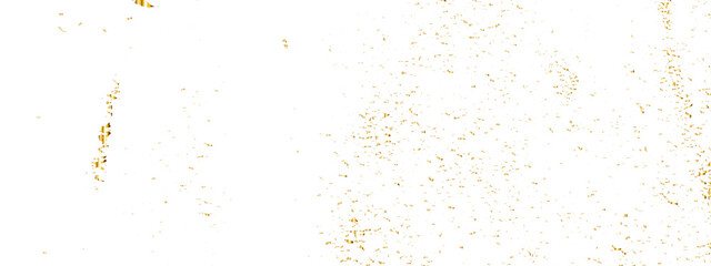 Golden glitter confetti falling down on transparent background. Vector illustration.
