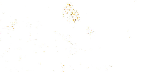 Luxury gold sparkle confetti glitter and zigzag ribbon falling down on transparent background. Vector illustration.