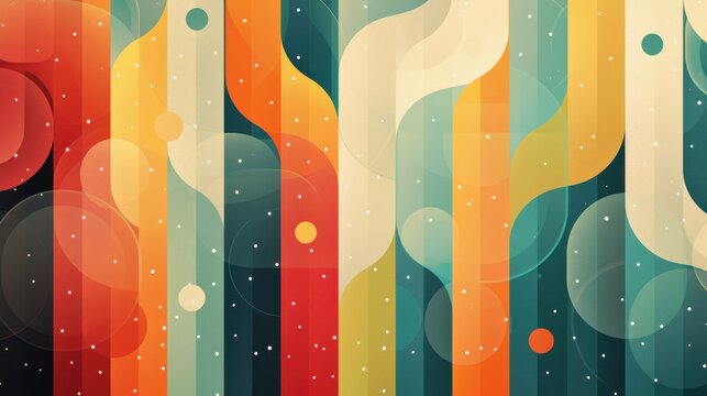 Consistency, pattern of repeating elements, flat design illustration
