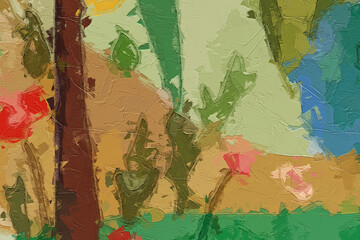 Oil paintings and various flowers, birds, roses, peonies, chrysanthemums, cranes, butterflies, are beautiful