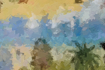 Naklejka premium Oil paintings and various flowers, birds, roses, peonies, chrysanthemums, cranes, butterflies, are beautiful