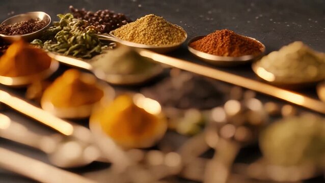 Assortment of Exotic Spices
