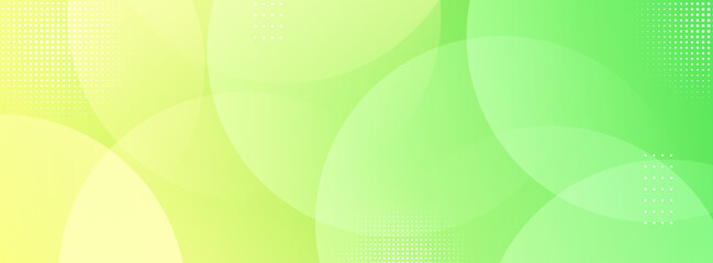 070240142banner background.colorful.green and yellow gradation.circle pattern. Abstract .memphis.eps10