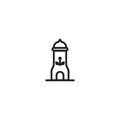 Navigational, lighthouse icon. Editable icon.