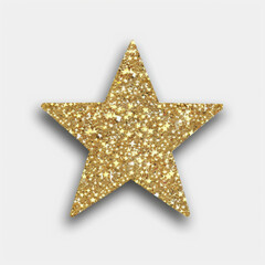 A gold star sticker