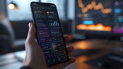 An AIdriven personal finance app interface with virtual financial advisors and automated budgeting, more clarity with clear light and sharp focus, high detailed