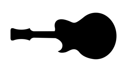 acoustic guitar silhouette