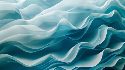 Obraz premium Abstract wavy pattern in blue hues
