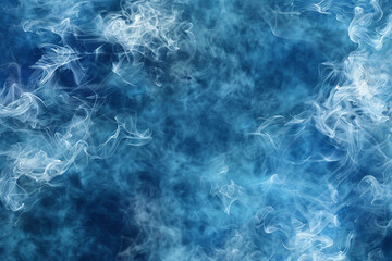 Obraz premium Blue smoke background Artificial Intelligence Generated