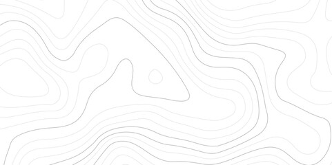 Black and white wavy paper curve relief abstract topographic map background. Geographic mountain relief. Topographic map lines, contour background. Abstract wave lines background. Vector illustration.