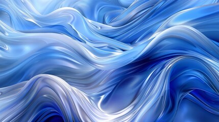 Flowing blue wavy textures.