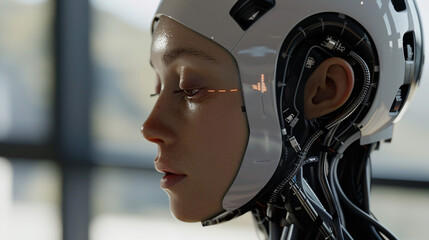 Fototapeta premium Ideal AI language translator facilitating seamless communication between different cultures, UHD, Masterpiece 