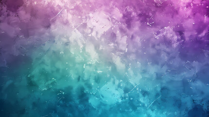 Fototapeta premium Abstract gradient painting with vibrant purple, pink, and teal tones, evoking a dreamy and artistic atmosphere.