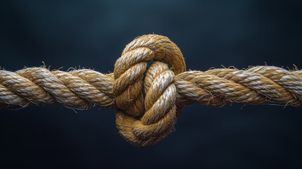Close-up of a knot in a