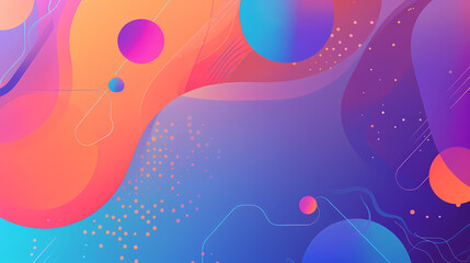 Vibrant abstract background with colorful shapes and gradients showcasing modern art and design.