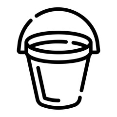 bucket Line Icon