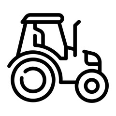 tractor Line Icon