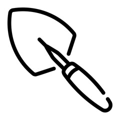 trowel Line Icon