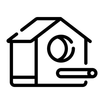 recommend clip art: bird house Line Icon