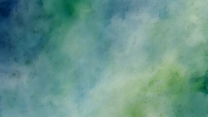 Obraz premium Gentle Watercolor Wash Background in Blue and Green for Artistic Presentations