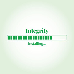Integrity Installing vector illustration graphic eps