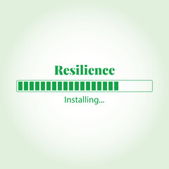 Resilience Installing vector illustration graphic eps