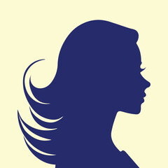 Woman silhouette vector illustration