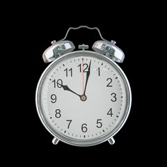 10:02 PM Vintage Steel Alarm Clock with Alloy Steel Body and Glass Twin Bell, Featuring Classic Analog Face with Detailed Hour and Minute Hands