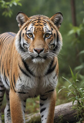 A photorealistic image of a wild animal in its natural habitat.