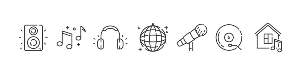 Karaoke icon set. Karaoke icon.