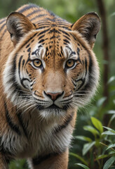 Fototapeta premium A photorealistic image of a wild animal in its natural habitat.