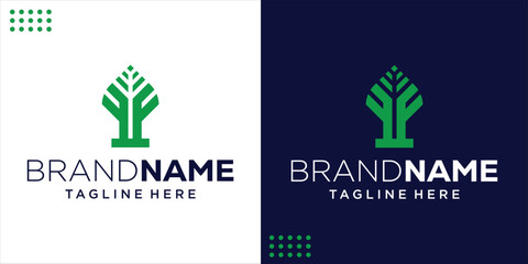 Creative FF Logo with Leaf Shape, Design Inspiration, Illustration, Vector