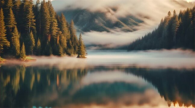 Mountain Lake Sunrise
